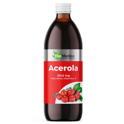 EkaMedica, Acerola, sok, 1000 ml - zdjęcie produktu