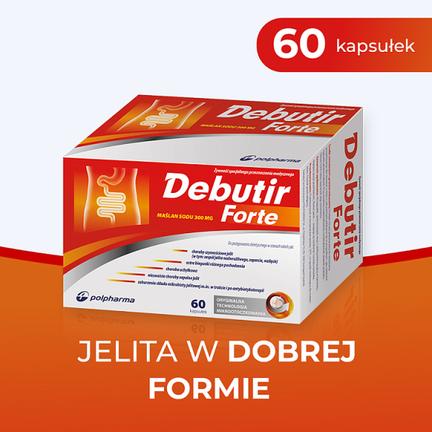 Debutir Forte, 60 kapsułek twardych - ŻYWNOŚĆ SPECJALNEGO PRZEZNACZENIA MEDYCZNEGO
