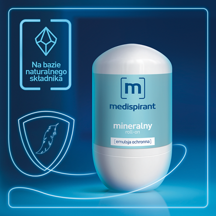 Medispirant mineralny, antyperspirant, 40 ml - Dorosły, Dziecko, Młodzież