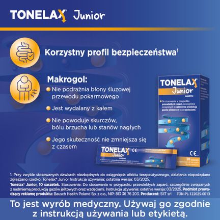 Tonelax Junior, 10 saszetek