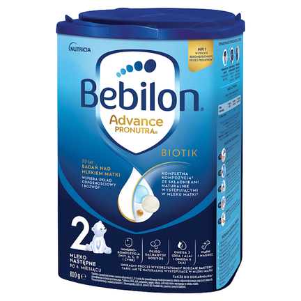 Bebilon 2 Advance Pronutra BIOTIK, 800 g - ŻYWNOŚĆ SPECJALNEGO PRZEZNACZENIA MEDYCZNEGO