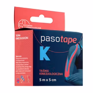 PasoTape, taśma kinezjologiczna, niebieska, 5m x 5cm, 1 sztuka