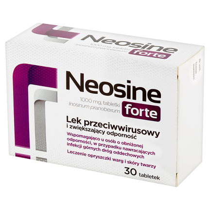 Neosine forte 1000 mg, 30 tabletek - PRODUKT LECZNICZY NIEREFUNDOWANY OTC