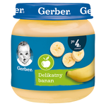 Gerber, deser owocowy delikatny banan, 125 g 