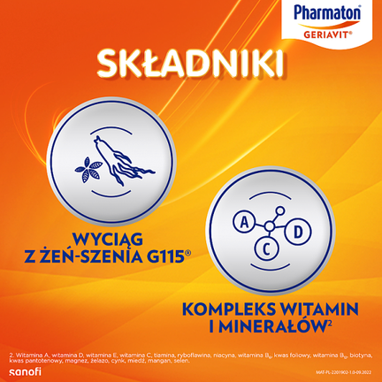 Pharmaton Geriavit, 100 tabletek - 5902502365227