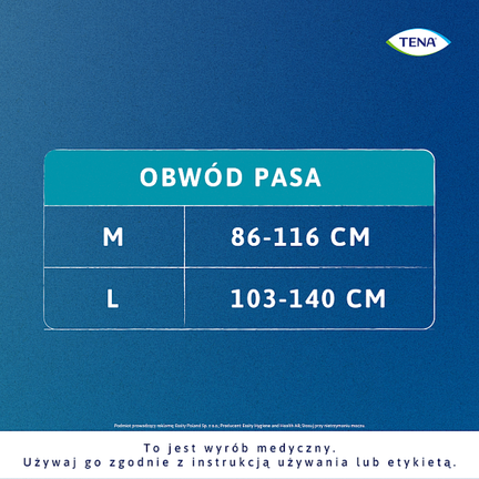 Pieluchomajtki  TENA Stretch ProSkin Super Night, rozmiar L, 30 sztuk - opakowanie produktu
