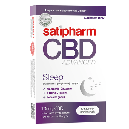 Satipharm CBD Advanced Sleep, 30 kapsułek - zdjęcie produktu