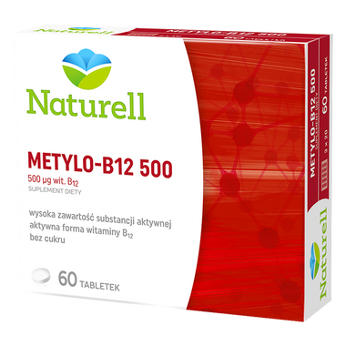 Naturell Metylo-B12 500, 60 tabletek