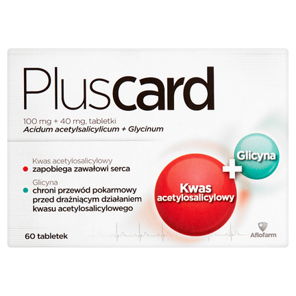Pluscard 100 mg + 40 mg, 60 tabletek - zdjęcie produktu