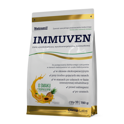 Immuven, proszek, smak tropikalny, 780 g - zdjęcie produktu