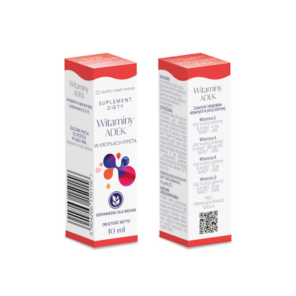 Nutrition Health, ADEK, krople, 10 ml - zdjęcie produktu