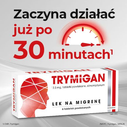 Trymigan, 12,5 mg, 6 tabletek powlekanych - 5907695215540