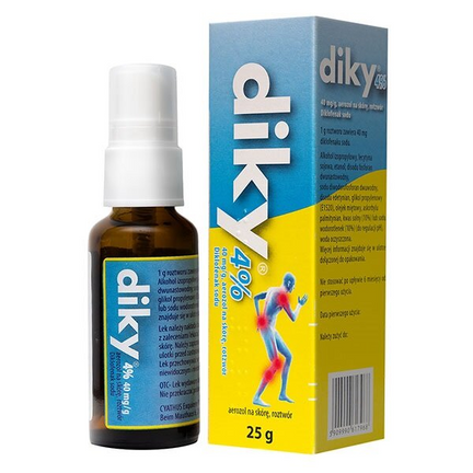DIKY 4%, aerozol na skórę, 25 g - zdjęcie produktu