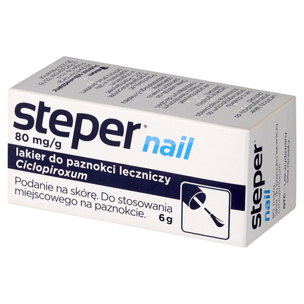 Steper nail, 80 mg/g, lakier do paznokci leczniczy, 6 g - PRODUKT LECZNICZY NIEREFUNDOWANY OTC