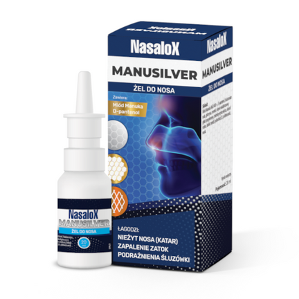 Nasalox Manusilver, żel do nosa, 20 ml - zdjęcie produktu