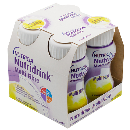 Nutridrink Multi Fibre, smak waniliowy, 4 x 125 ml - zdjęcie produktu