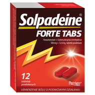 Solpadeine FORTE Tabs 500 mg + 12,8 mg, 12 tabletek powlekanych