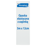 Opaska elastyczna z zapinką Viscoplast, 12 cm x 5 m