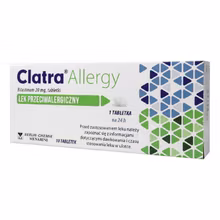 Clatra Allergy 20 mg, 10 tabletek