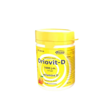 Oriovit-D 1000 IU, 100 tabletek do żucia - zdjęcie produktu