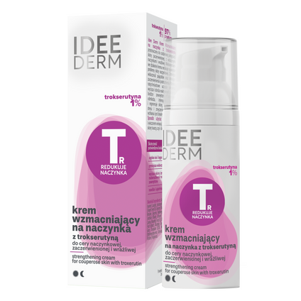 IDEEPHARM Idee Derm Krem Wzmacniający na naczynka z trokserutyną, 50 ml