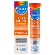 Plusssz 100% Multiwitamina + Minerały, 20 tabletek musujących