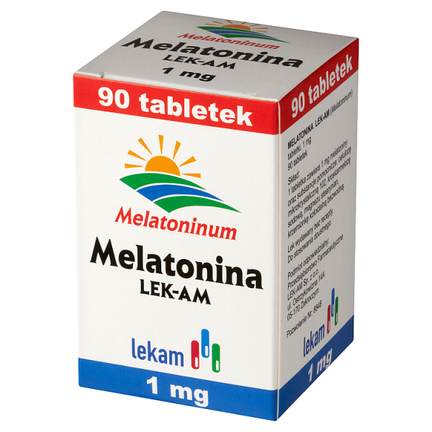 Melatonina LEK-AM 1 mg, 90 tabletek  - PRODUKT LECZNICZY NIEREFUNDOWANY OTC