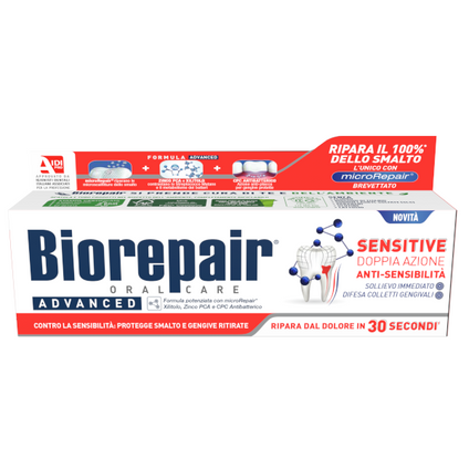 AB BERREN Biorepair Wrażliwe Zęby Advanced, pasta do zębów, 75 ml — Składniki i ocena
