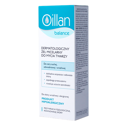 OCEANIC Oillan Balance, dermatologiczny żel micelarny do mycia twarzy, 150 ml — Składniki i ocena