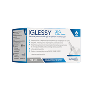 Iglessy, sterylne igły do penów insulinowych, 31G, 6 mm, 10 sztuk
