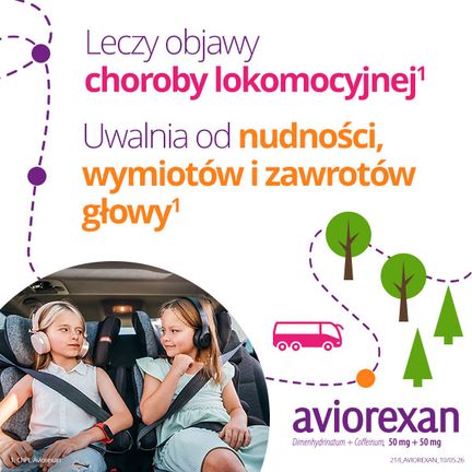 Aviorexan 50 mg + 50 mg, 10 tabletek powlekanych - 5909991468590