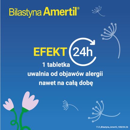 Bilastyna Amertil, 20 mg, 20 tabletek - Dorosły