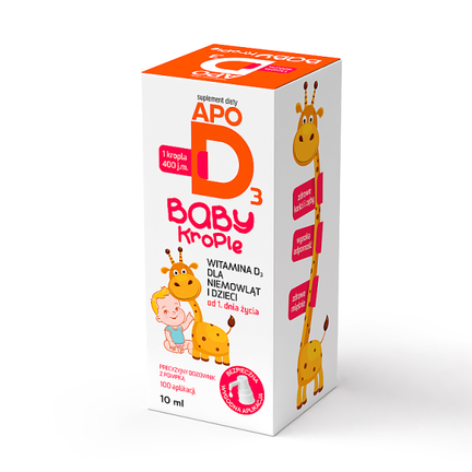 ApoD3 Baby, krople, 10 ml - zdjęcie produktu