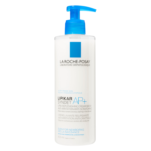 La Roche-Posay Lipikar Syndet Ap+, krem myjący uzupełniający poziom lipidów, 400 ml