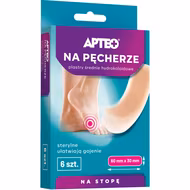 Apteo, plastry na pęcherze, hydrokoloidowe, średnie, 6 sztuk