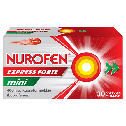 Nurofen Express Forte mini 400 mg, 30 kapsułek - zdjęcie produktu