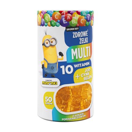 Minionki Multi Zdrowe Żelki, 50 szt - zdjęcie produktu