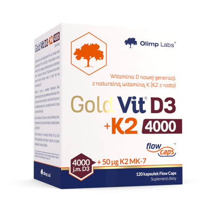 Olimp Labs Gold-Vit D3 + K2 4000, 120 kapsułek - zdjęcie produktu