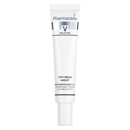 Pharmaceris V Viti-Melo Night, repigmentujący krem zmniejszający obszar plam bielaczych, 40 ml - zdjęcie produktu
