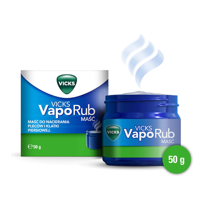 Vicks VapoRub, maść, 50 g - PRODUKT LECZNICZY NIEREFUNDOWANY OTC