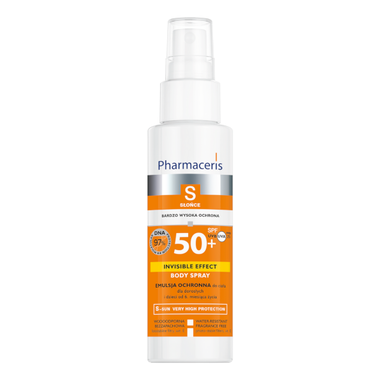 Pharmaceris S invisible Effect Body Spray, emulsja ochronna do ciała SPF 50+, 150 ml