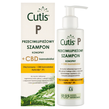 MYLAB Cutis P, przeciwłupieżowy szampon konopny + CBD, 150 ml