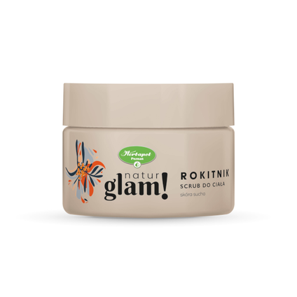 HERBAPOL POZNAŃ Natur Glam, solny scrub do ciała, Rokitnik, 300 ml — Składniki i ocena