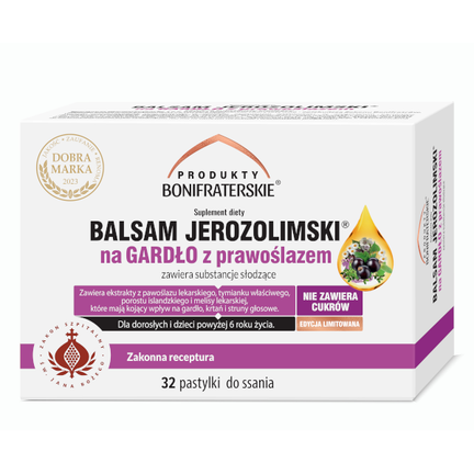Balsam Jerozolimski na gardło, 32 pastylki - zdjęcie produktu