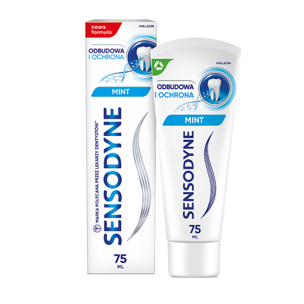 Sensodyne, pasta do zębów, Odbudowa i Ochrona, 75 ml - Oczyszczające, Odświeżające