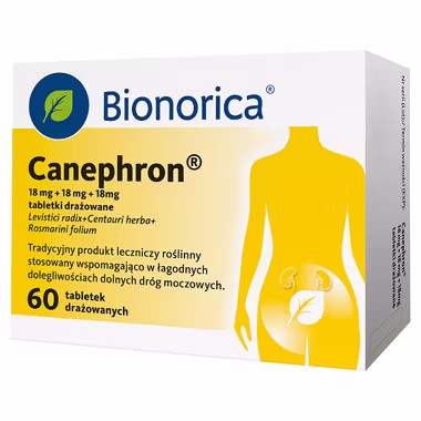 Canephron, 18 mg +18 mg + 18 mg, 60 tabletek drażowanych