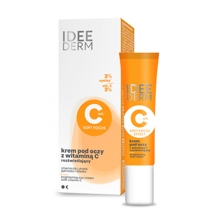 IDEEPHARM Idee Derm rozświetlający krem pod oczy z witaminą C, 15 ml — Składniki i ocena