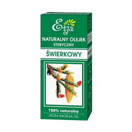 ETJA Olejek eteryczny świerkowy, Etja, 10 ml — Inhaltsstoffe i ocena