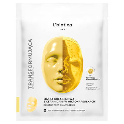 L'Biotica, maska kolagenowa z ceramidami, 1 sztuka - zdjęcie produktu