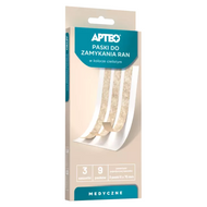 Paski do zamykania ran w kolorze cielistym, 9 sztuk